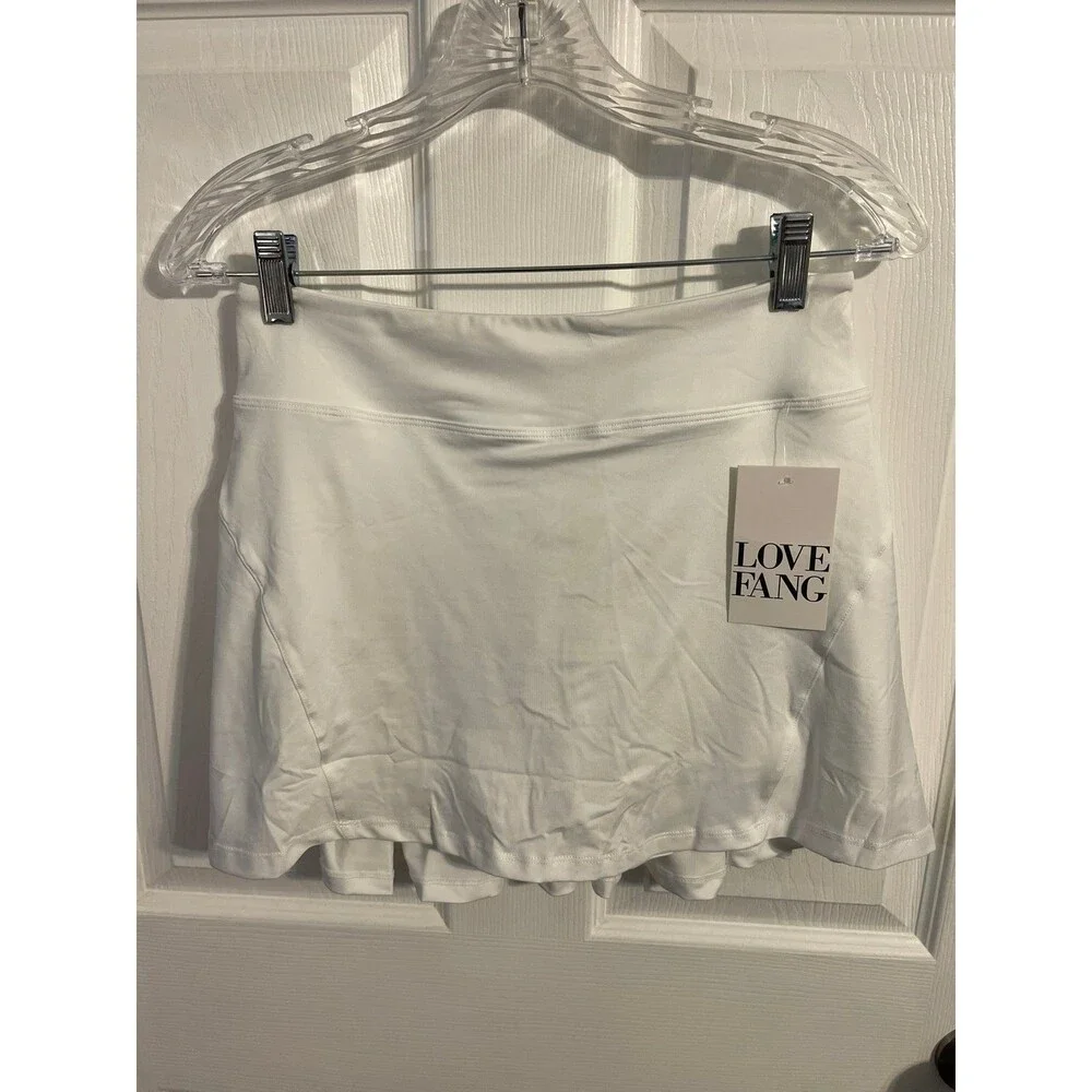 Love Fang Tennis Skort With Pockets White Size M New With Tag